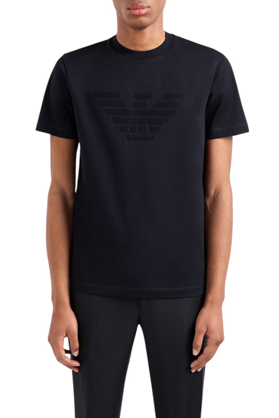 Мужской Emporio Armani Футболка из натурального хлопка (цвет ), артикул 8N1TD2-1JGYZ | Фото 3