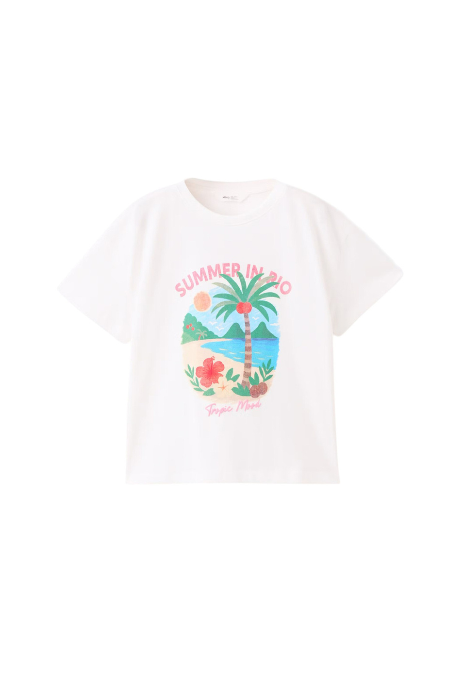 Девочкам Mango Kids Футболка RIO с принтом (цвет ), артикул 27007941 | Фото 1