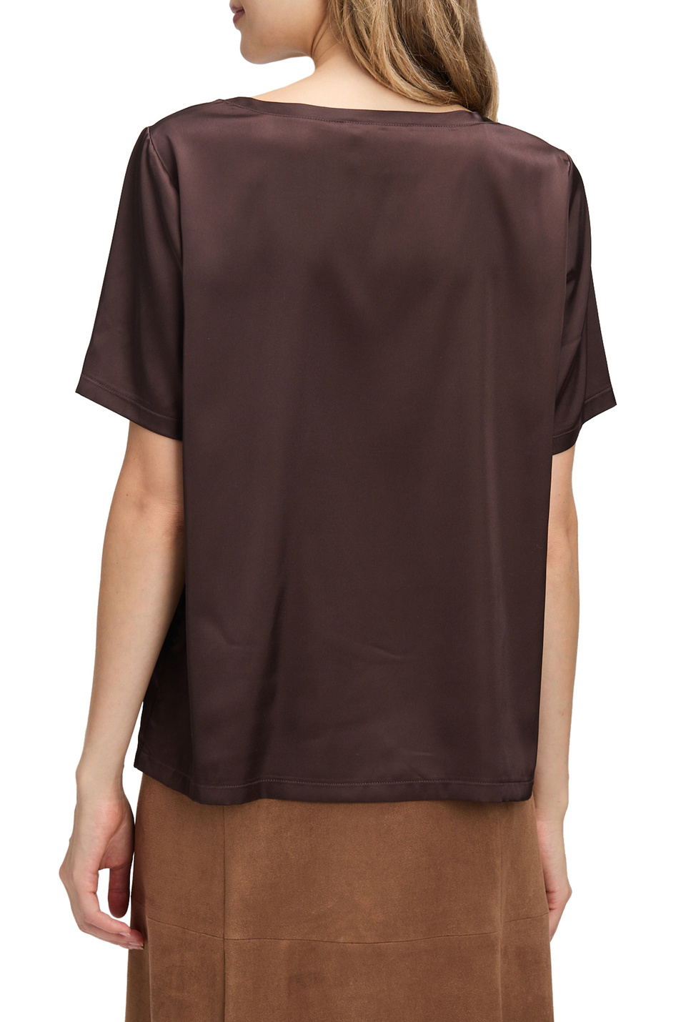 Блузка однотонная|Основной цвет:Коричневый Женский Betty Barclay Блузка однотонная (цвет ), артикул 8921/1038 | Фото 5