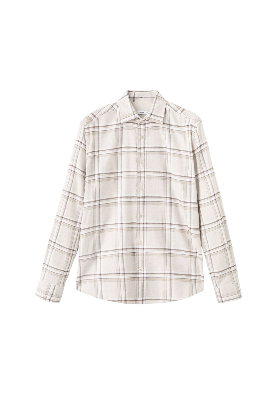 Рубашка PIERRE из хлопка|Основной цвет:Кремовый Мужской Mango Man Рубашка PIERRE из хлопка (цвет ), артикул 17037900 | Фото 1