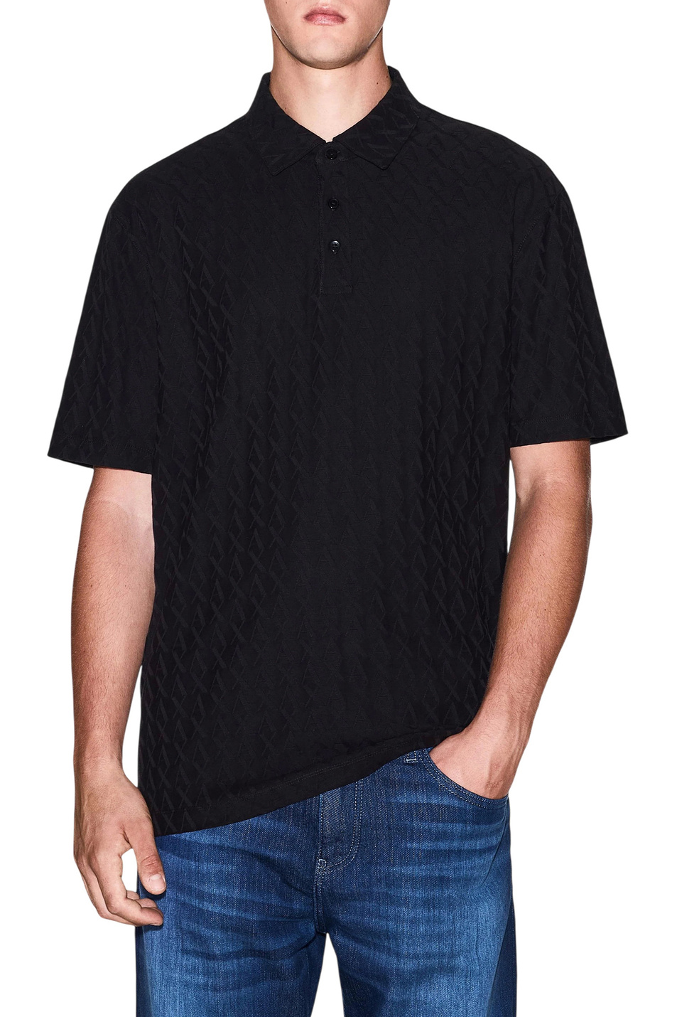 Мужской Armani Exchange Поло из хлопка (цвет ), артикул XM001292-AF10337 | Фото 3