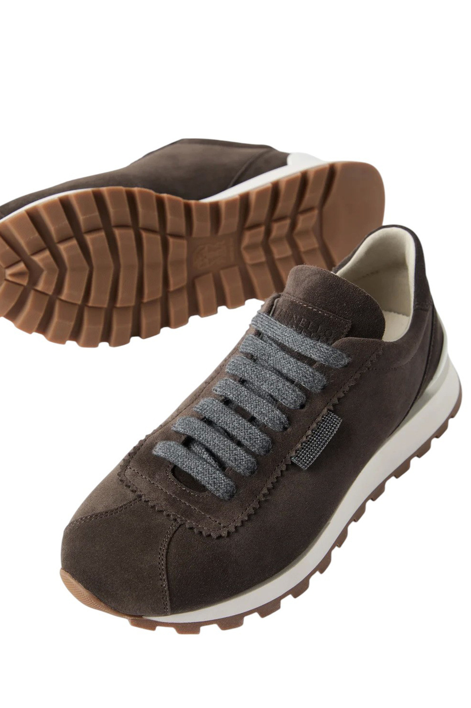 Женский Brunello Cucinelli Кроссовки из натуральной замши (цвет ), артикул MZSFG2110 | Фото 4