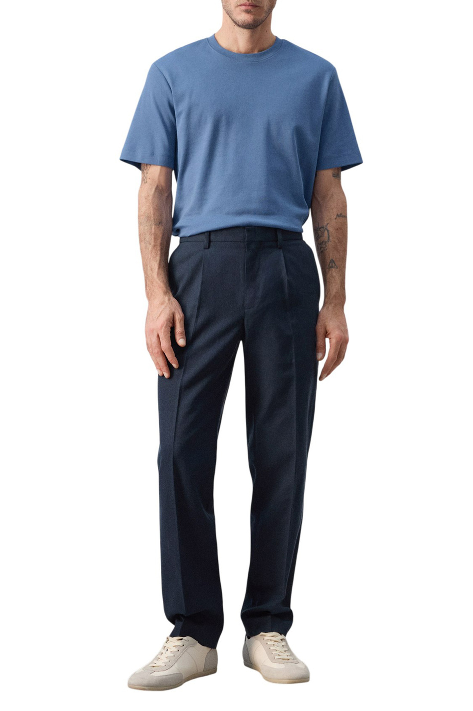 Мужской Mango Man Футболка KIMI из хлопка (цвет ), артикул 27041262 | Фото 2