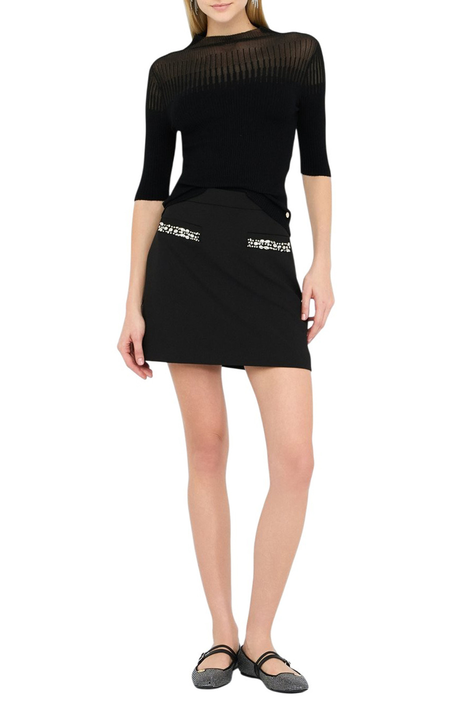 Женский Liu Jo Джемпер с прозрачными вставками (цвет ), артикул CF5075MS99E | Фото 2