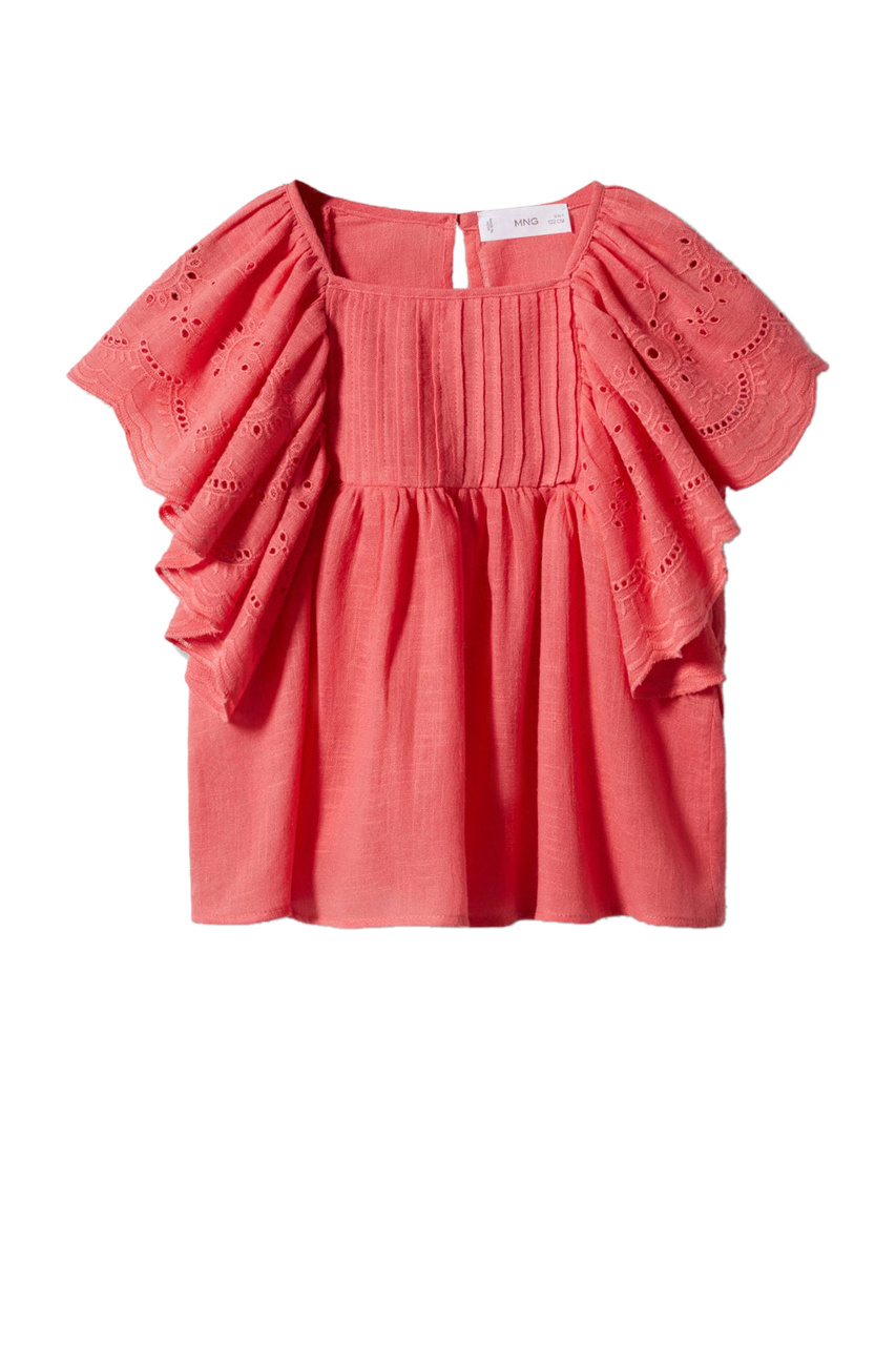 Блузка RODAS с вышивкой|Основной цвет:Коралловый|Артикул:47047836 | Фото 1