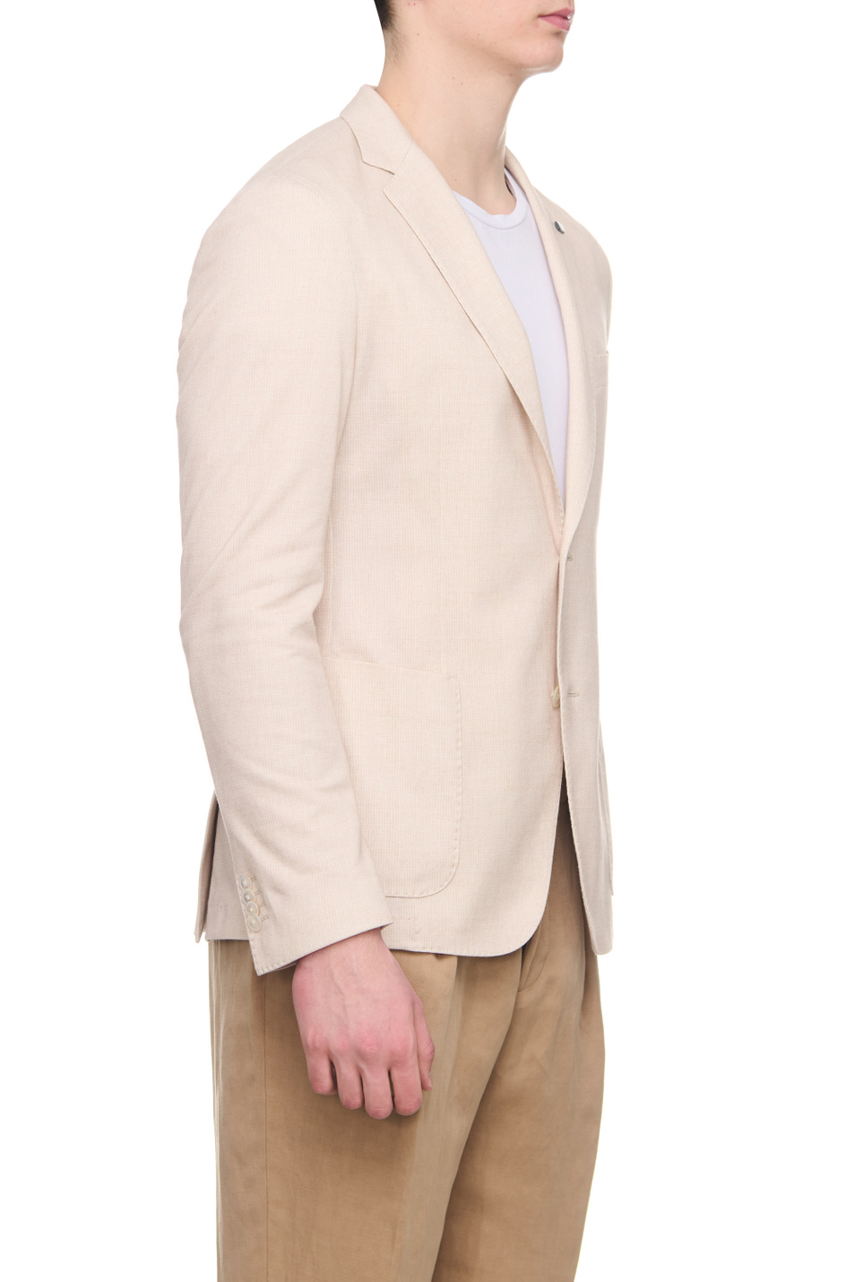 Мужской BOSS Однотонный пиджак из эластичного хлопка (цвет ), артикул 50491677 | Фото 3