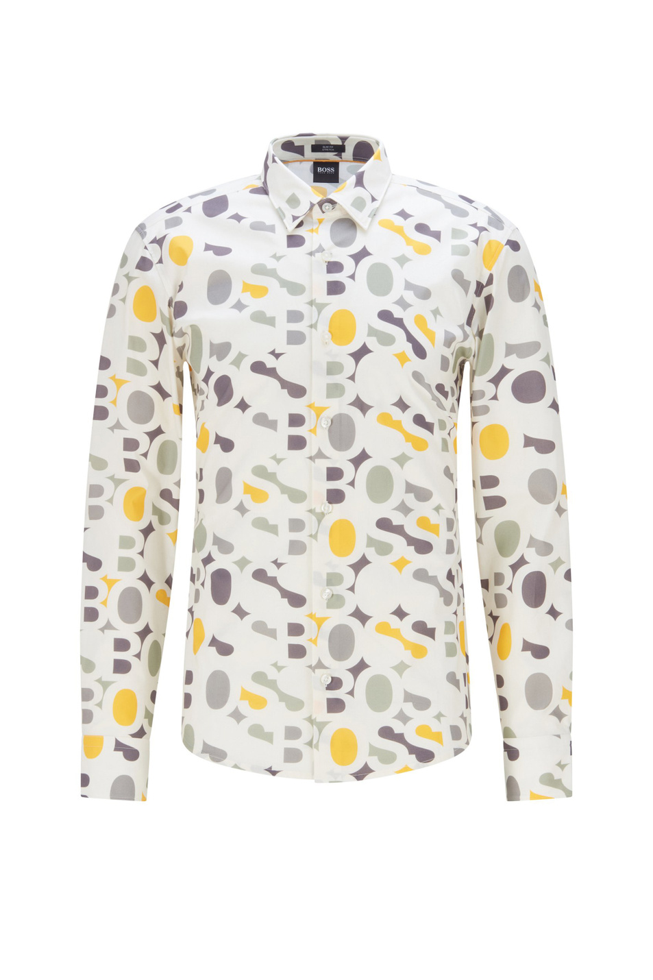 Мужской BOSS Рубашка приталенного кроя с принтом (цвет ), артикул 50464132 | Фото 1