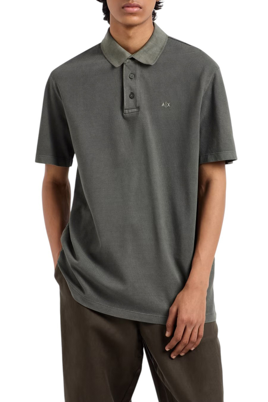 Мужской Armani Exchange Поло из хлопка (цвет ), артикул XM000509-AF13055 | Фото 3