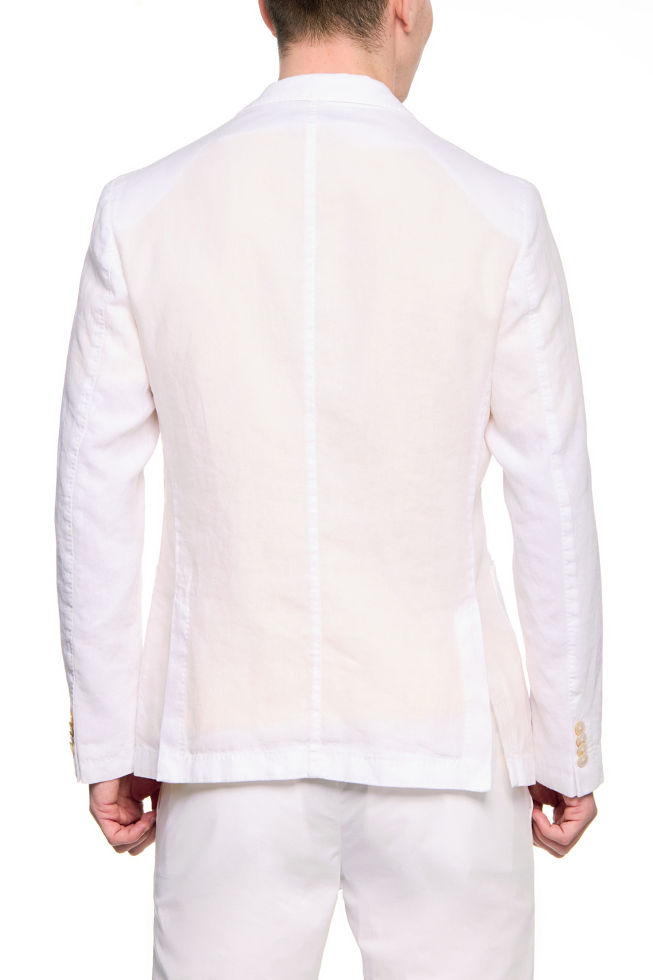 Мужской BOSS Однотонный льняной пиджак (цвет ), артикул 50468872 | Фото 5