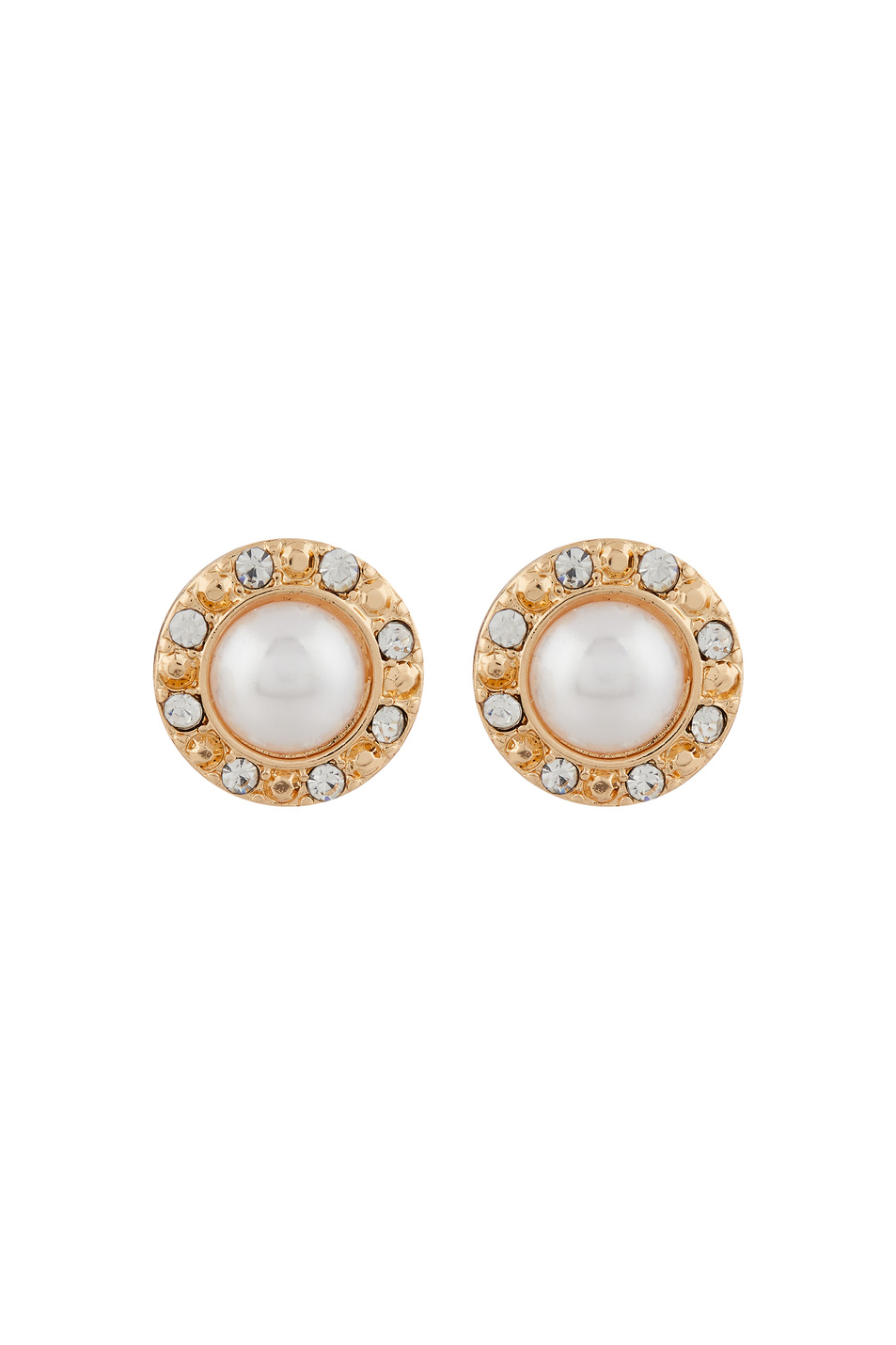 Женский Accessorize Серьги-гвоздики с искусственным жемчугом и кристаллами (цвет ), артикул 981084 | Фото 1