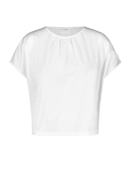 Однотонная футболка из натурального хлопка|Основной цвет:Белый|Артикул:170231-35033 | Фото 1