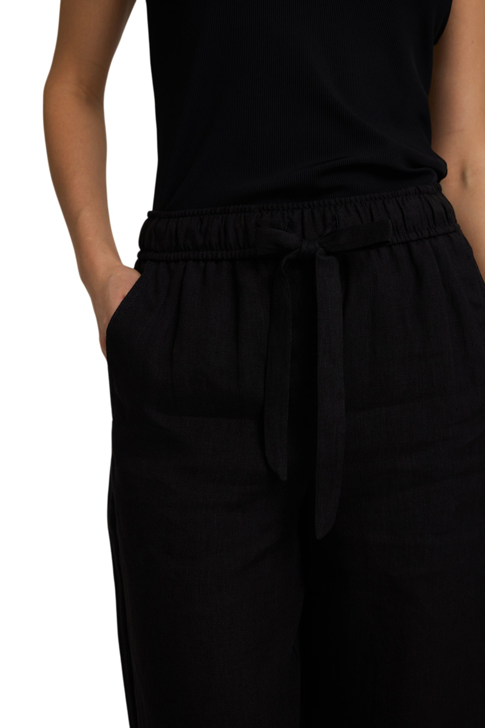 Женский MARELLA Брюки MLSUOMO из льна (цвет ), артикул 2613131084 | Фото 6