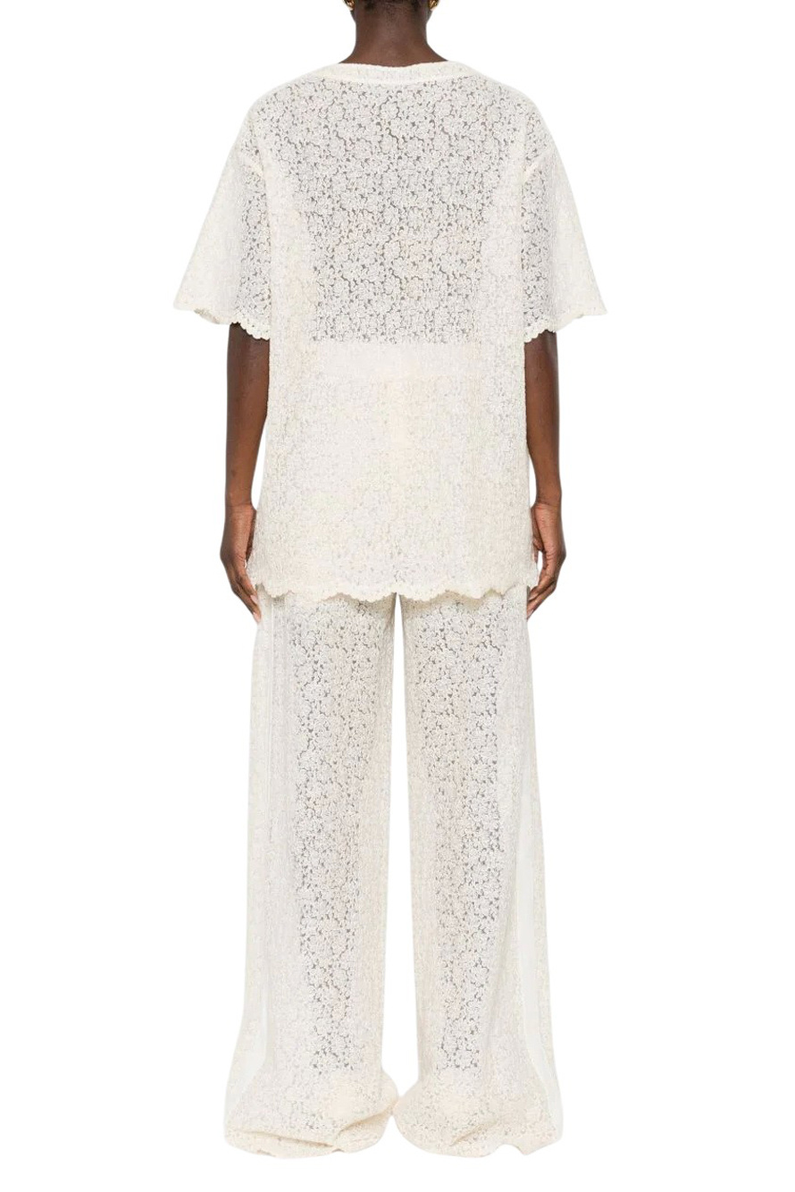 Женский ERMANNO SCERVINO Блузка из кружева (цвет ), артикул D482L342EQF | Фото 4