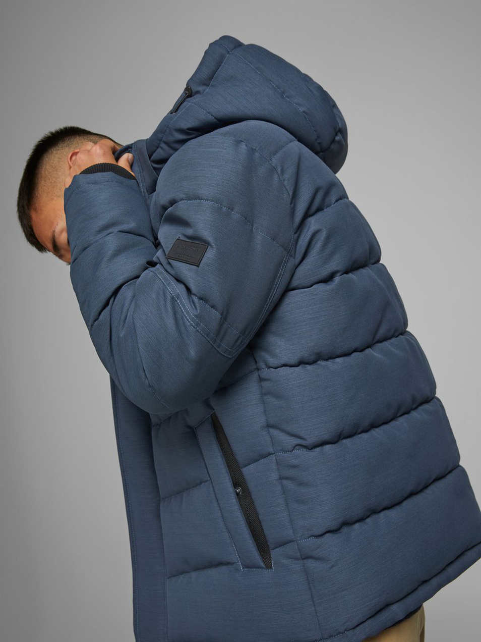 Куртка со съемным капюшоном|Основной цвет:Синий Мужской Jack & Jones Куртка со съемным капюшоном (цвет ), артикул 12173872 | Фото 4