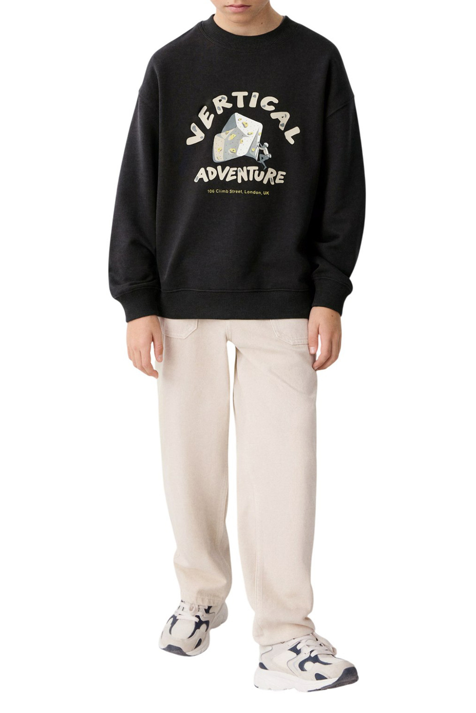 Мальчикам Mango Kids Свитшот ECHEESE из смесового хлопка (цвет ), артикул 27063712 | Фото 3