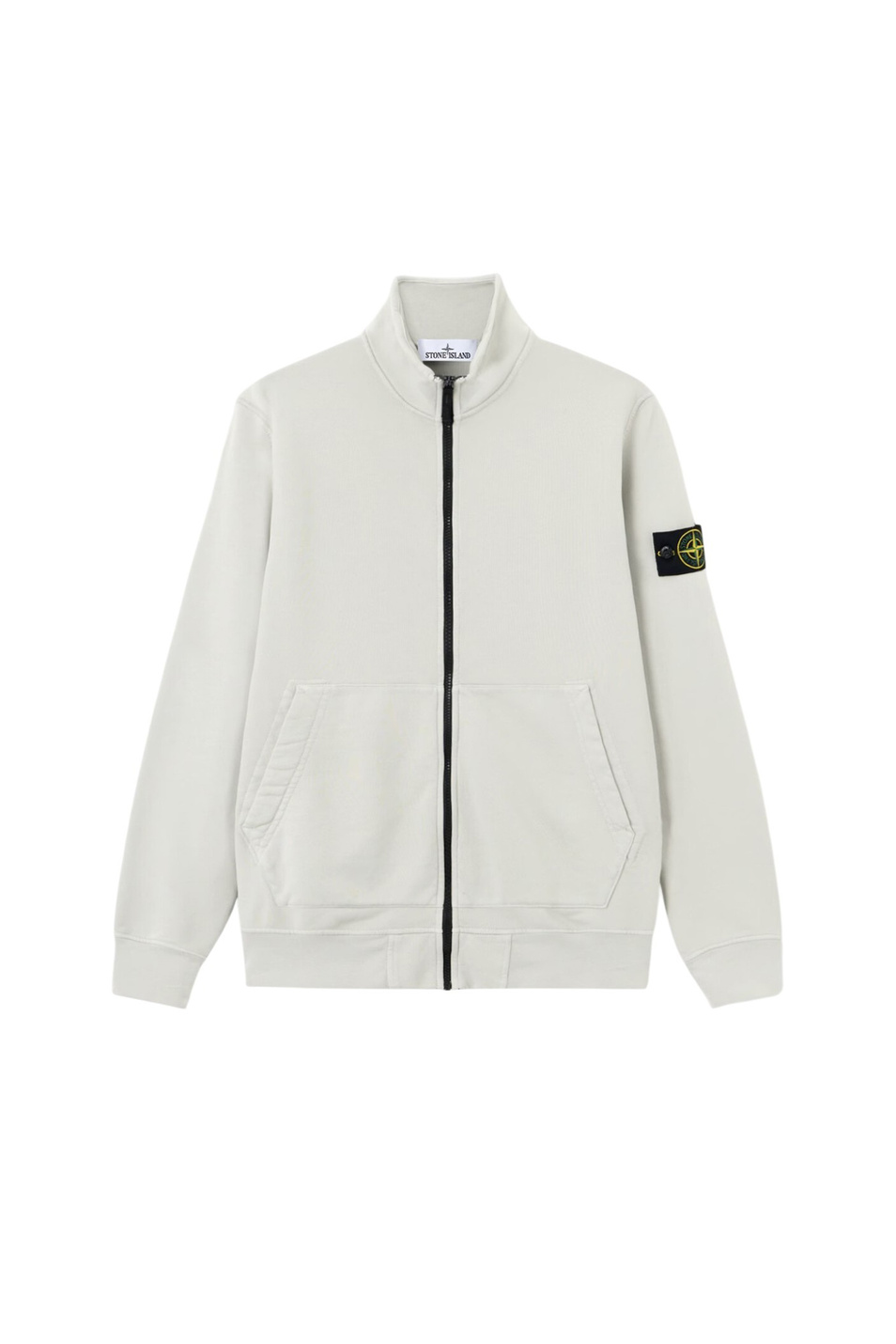 Толстовка из хлопкового флиса|Основной цвет:Серый Мужской Stone Island Толстовка из хлопкового флиса (цвет ), артикул L1S156100063-S0051 | Фото 1