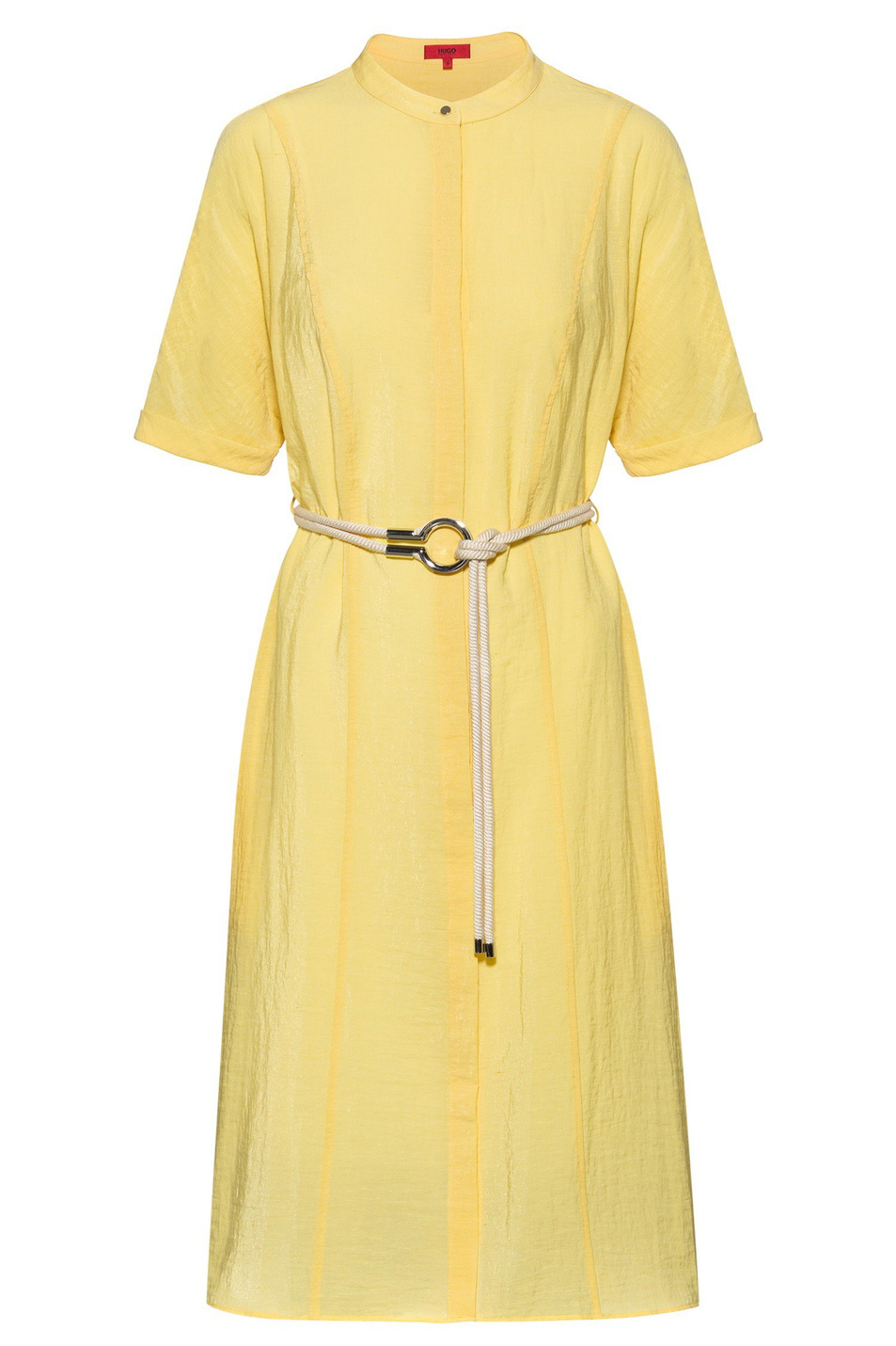 Женский HUGO Платье-рубашка из смеси вискозы и льна (цвет ), артикул 50426674 | Фото 2