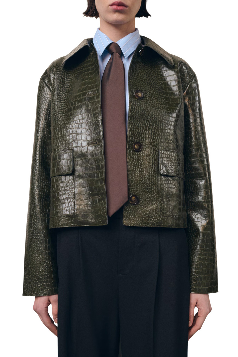 Женский Mango Куртка NILO из искусственной кожи (цвет ), артикул 27073303 | Фото 3