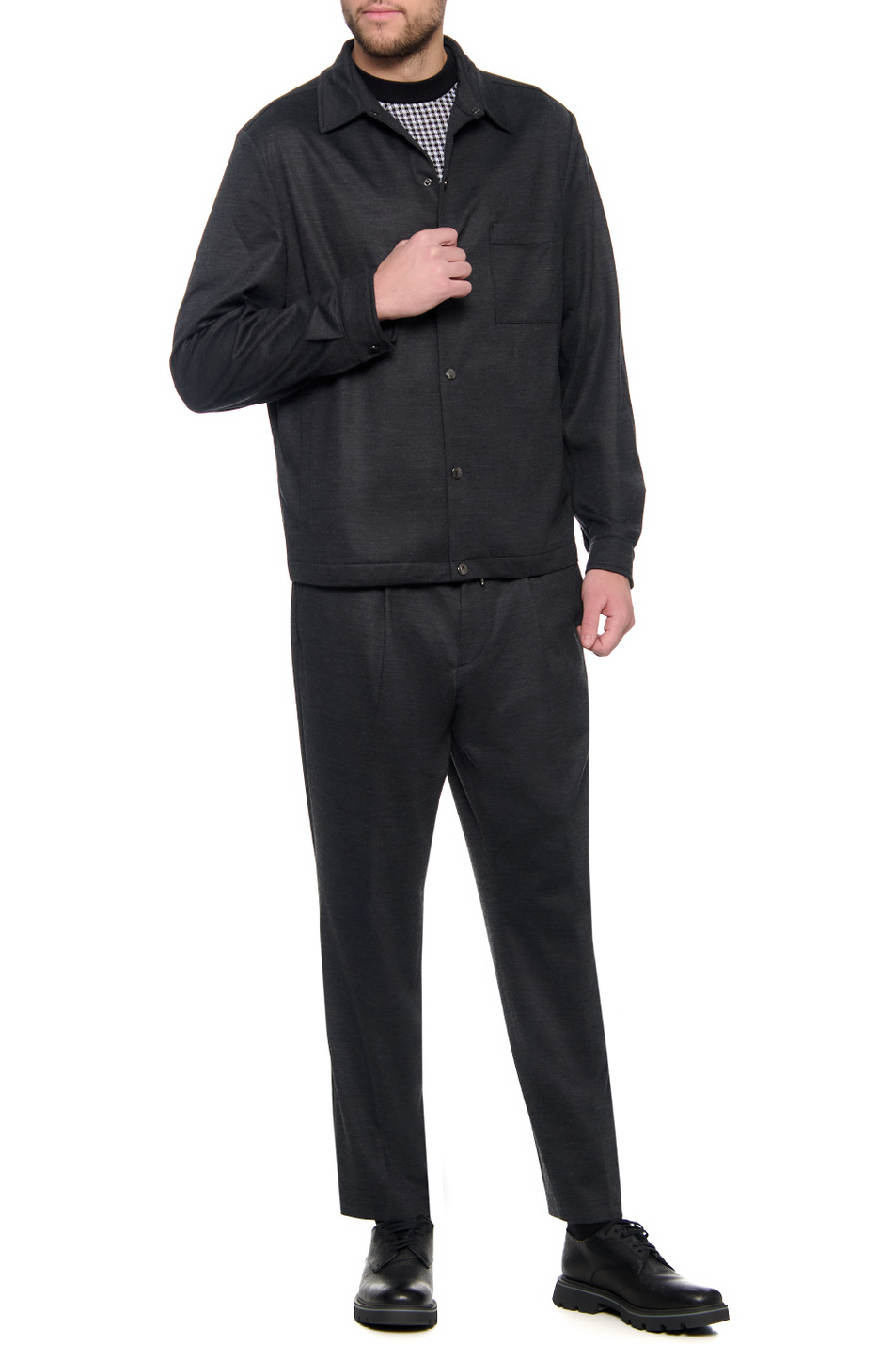 Мужской BOSS Куртка-рубашка с нагрудным карманом (цвет ), артикул 50464679 | Фото 2