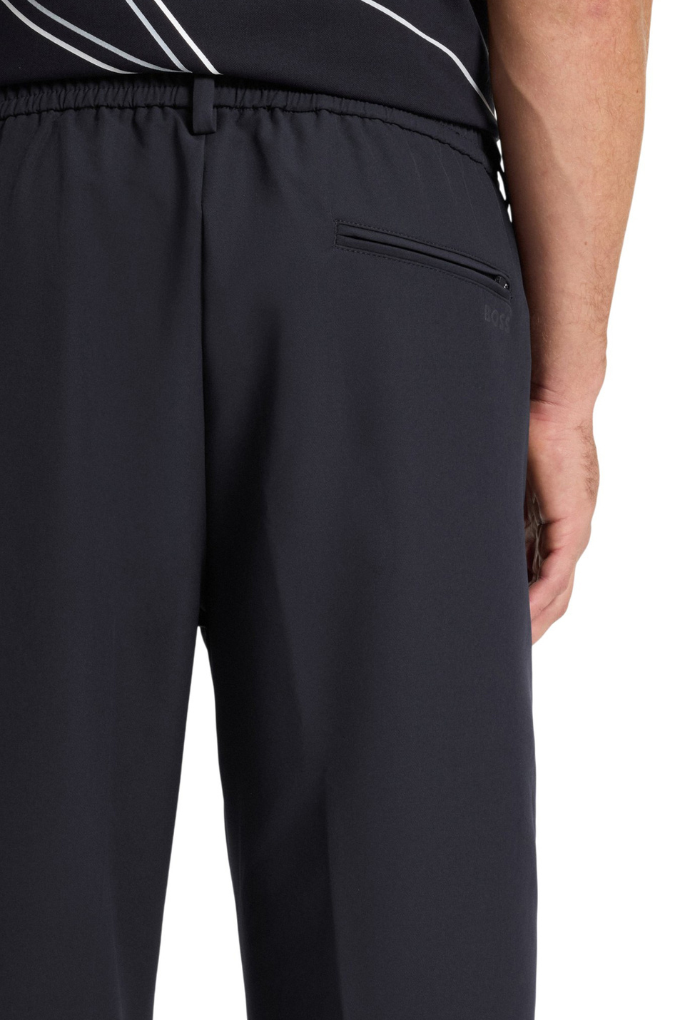 Брюки с эластичным поясом|Основной цвет:Синий Мужской BOSS Брюки с эластичным поясом (цвет ), артикул 50539085 | Фото 5