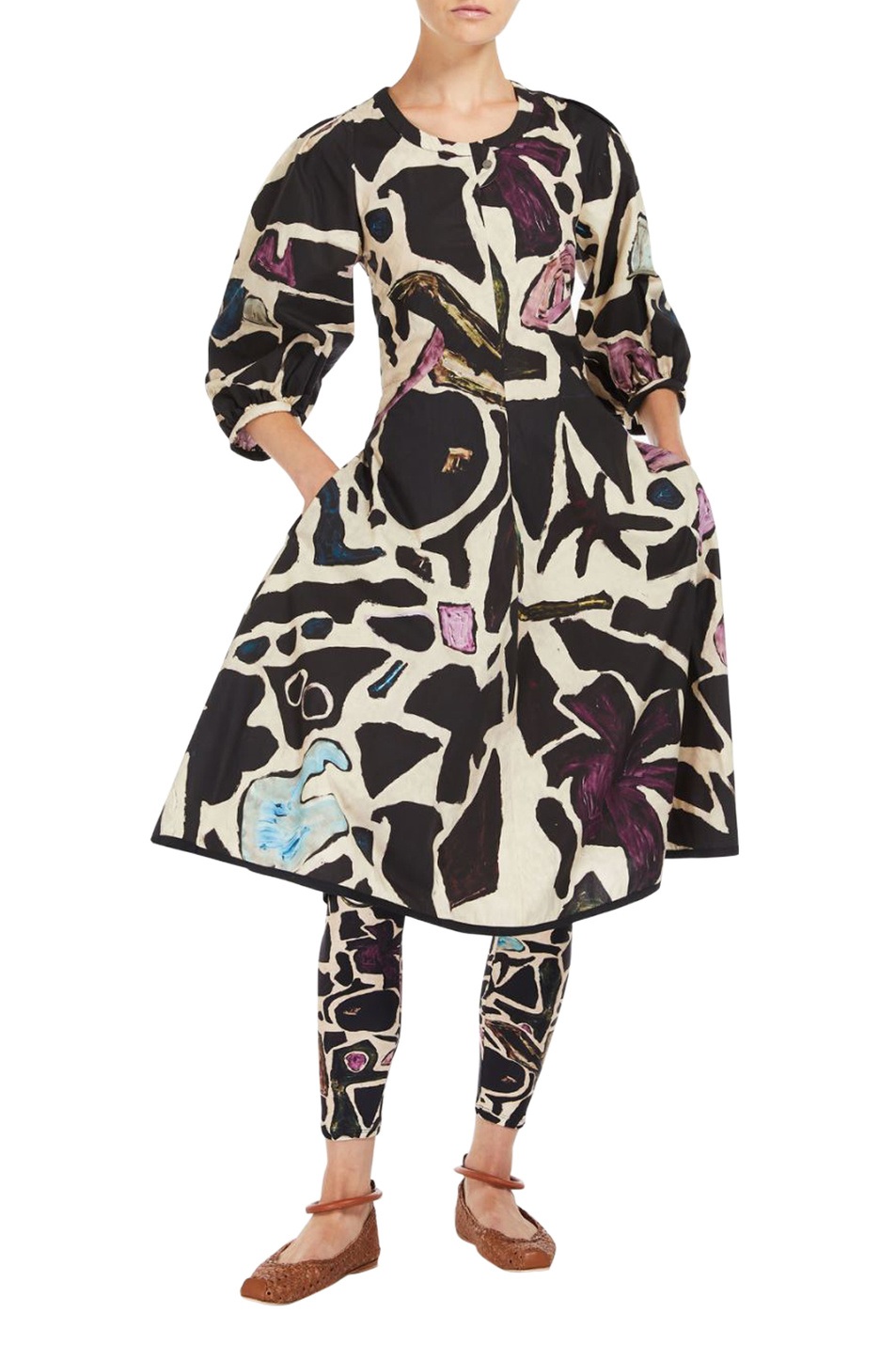 Женский Weekend Max Mara Платье SASSARI из натурального хлопка с принтом (цвет ), артикул 2415221032 | Фото 2