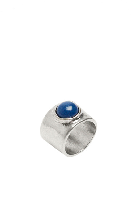 Кольцо с маленьким камнем|Основной цвет:Серебристый|Артикул:196886 | Фото 1