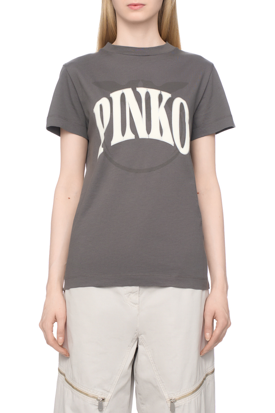 Женский Pinko Футболка с логотипом (цвет ), артикул 101752A2CT | Фото 4