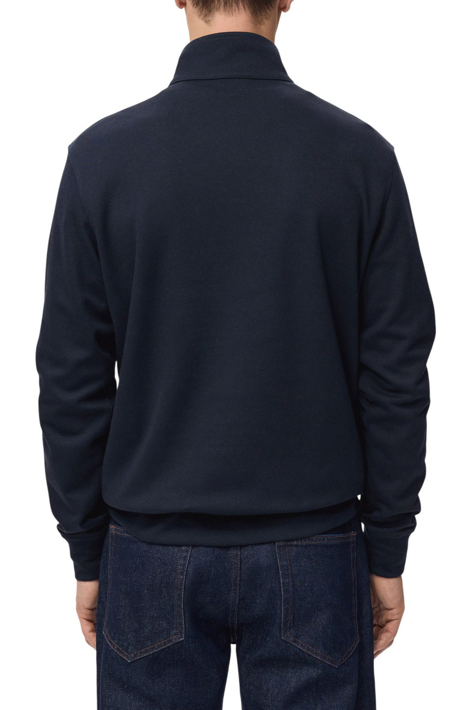 Толстовка PORTELLP с воротником на молнии|Основной цвет:Синий Мужской Mango Man Толстовка PORTELLP с воротником на молнии (цвет ), артикул 27062887 | Фото 4