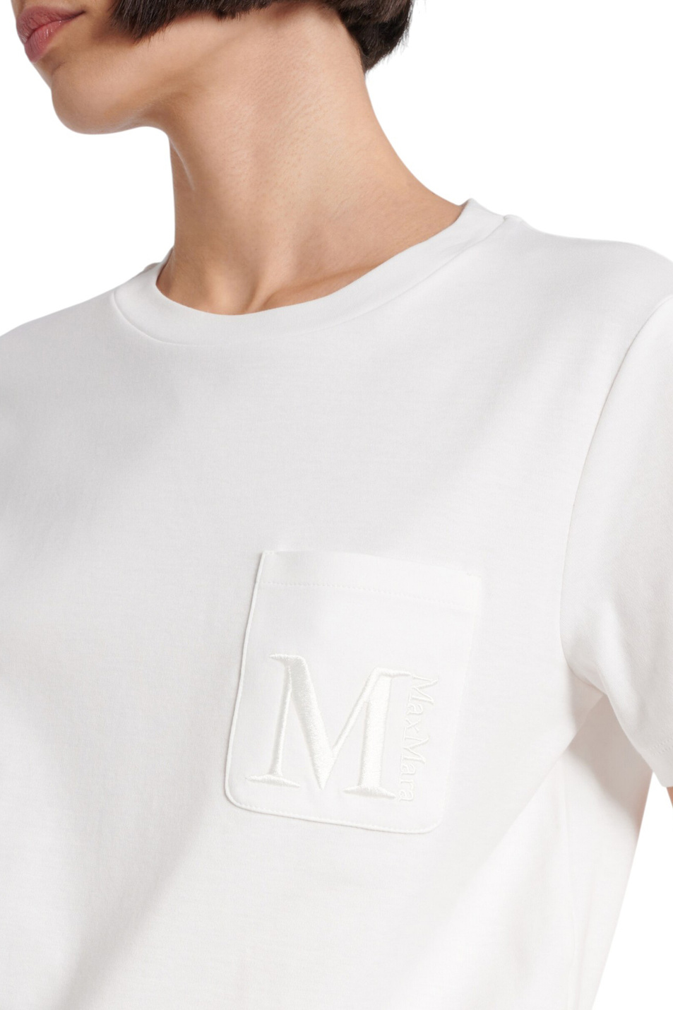 Женский Max Mara Футболка MADERA из хлопка (цвет ), артикул 2529976011 | Фото 6