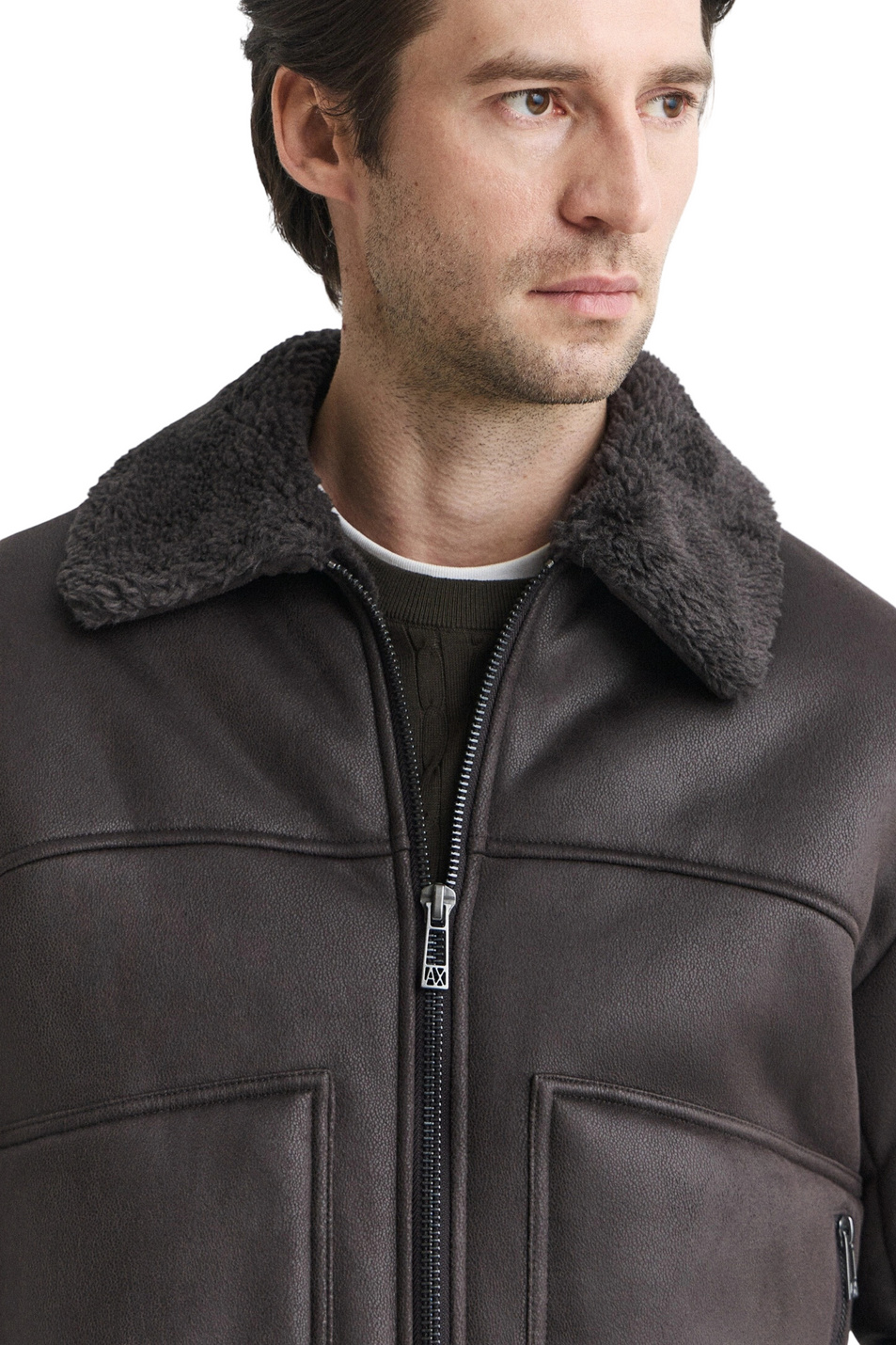 Мужской Armani Exchange Дубленка с накладными карманами (цвет ), артикул XM003323-AF28562 | Фото 6