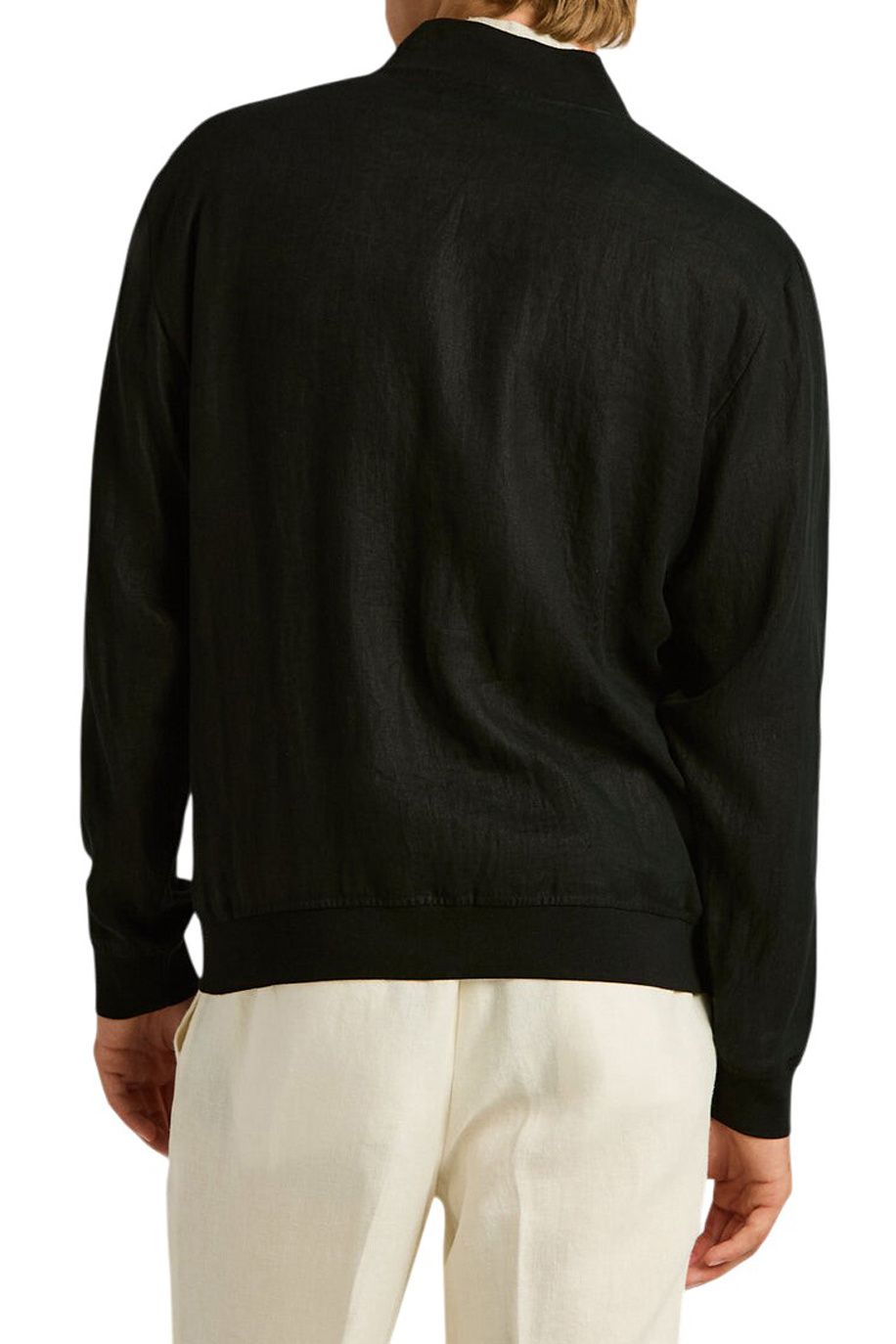 Мужской Kiton Бомбер из чистого льна (цвет ), артикул UGO001H0969003010 | Фото 4