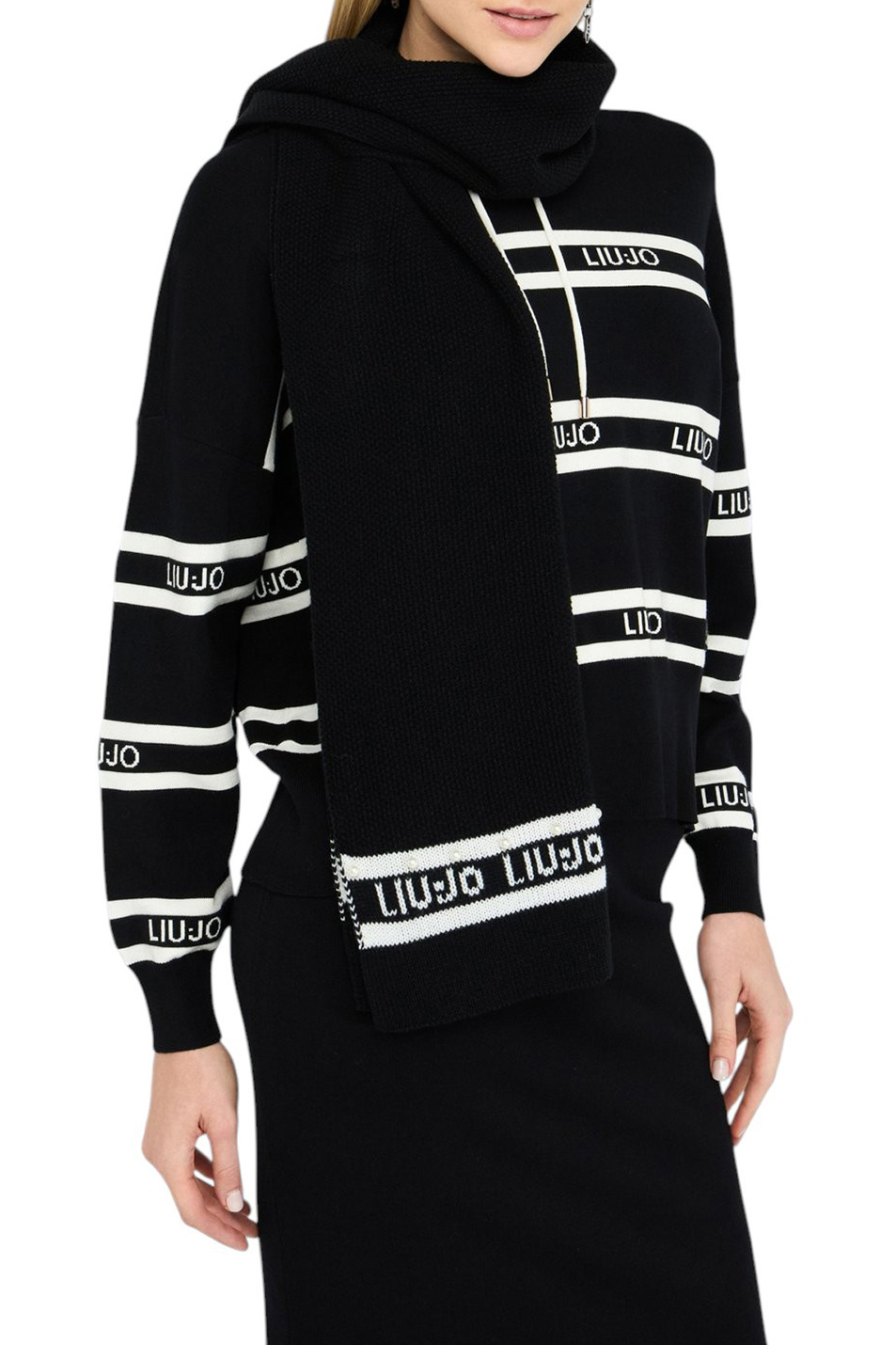 Женский Liu Jo Шарф с логотипом (цвет ), артикул TF5240MA92F | Фото 3