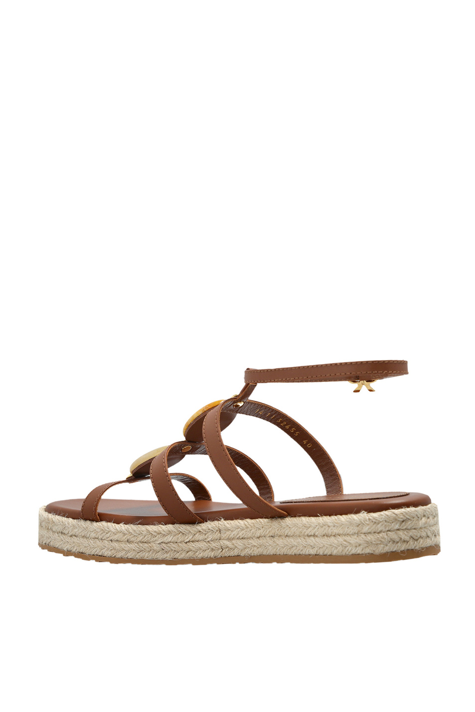 Женский Gianvito Rossi Сандалии из натуральной кожи (цвет ), артикул G32655.05GOM.CXJCUNT | Фото 3