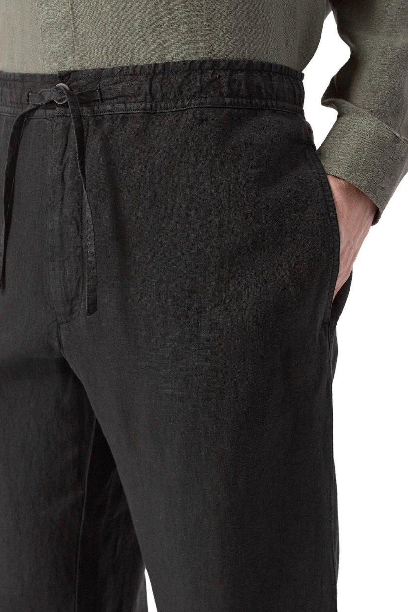 Мужской 120% Lino Брюки из натурального льна (цвет ), артикул 33ALIM299M0000253 | Фото 5