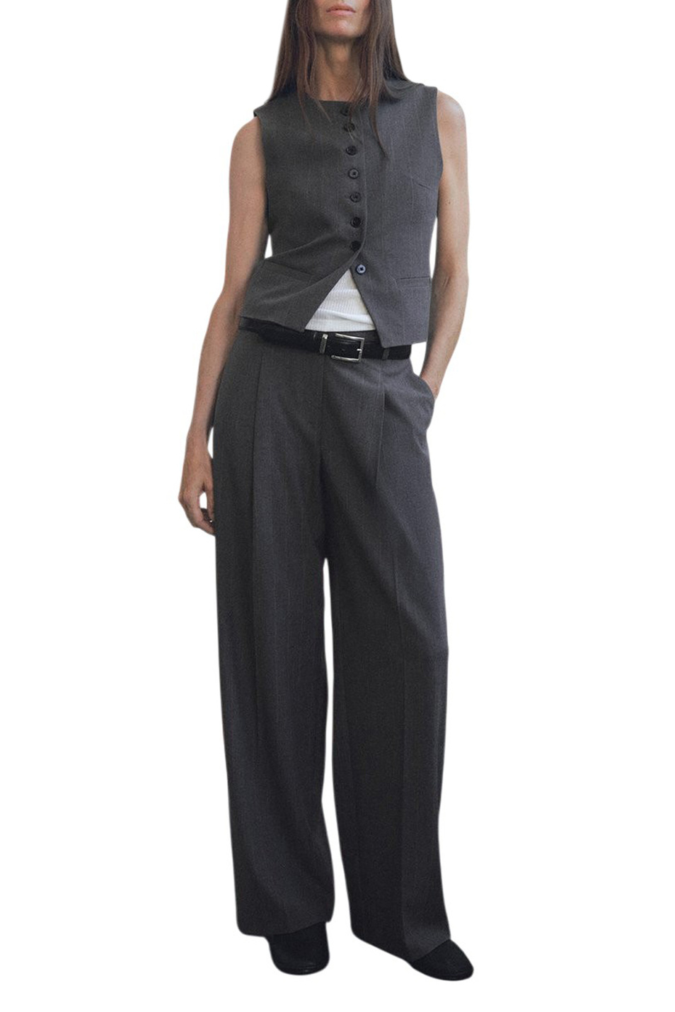 Жилет GABO|Основной цвет:Серый Женский Mango Жилет GABO (цвет ), артикул 17986349 | Фото 2