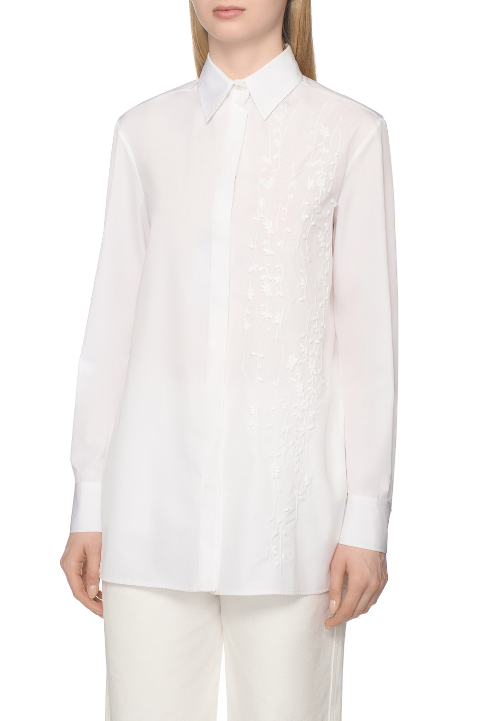 Женский Kiton Рубашка из хлопка (цвет ), артикул D61454H0614301002 | Фото 4