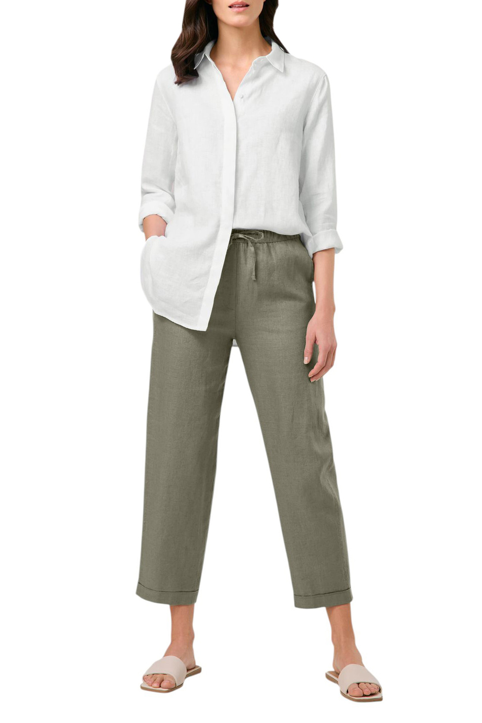 Женский Gerry Weber Брюки из льна (цвет ), артикул 520031-31235 | Фото 3