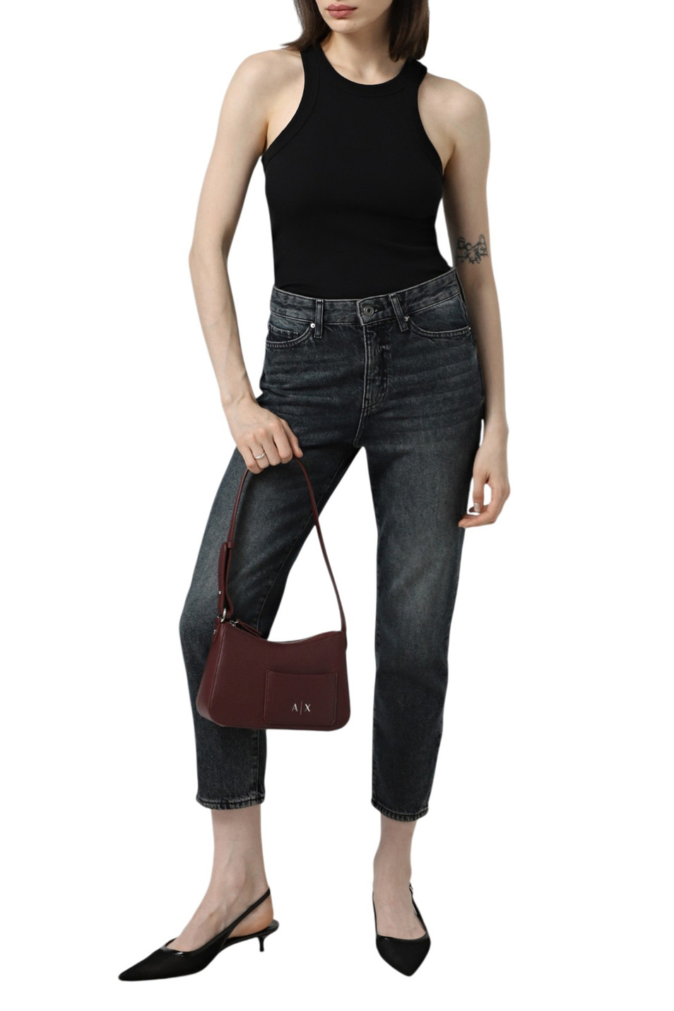 Женский Armani Exchange Джинсы из хлопка (цвет ), артикул XW000073-AF16194 | Фото 3