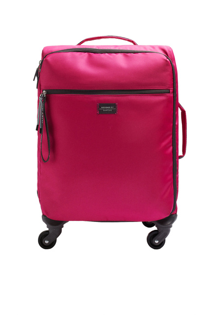 Нейлоновый дорожный чемодан|Основной цвет:Розовый|Артикул:194433 | Фото 1