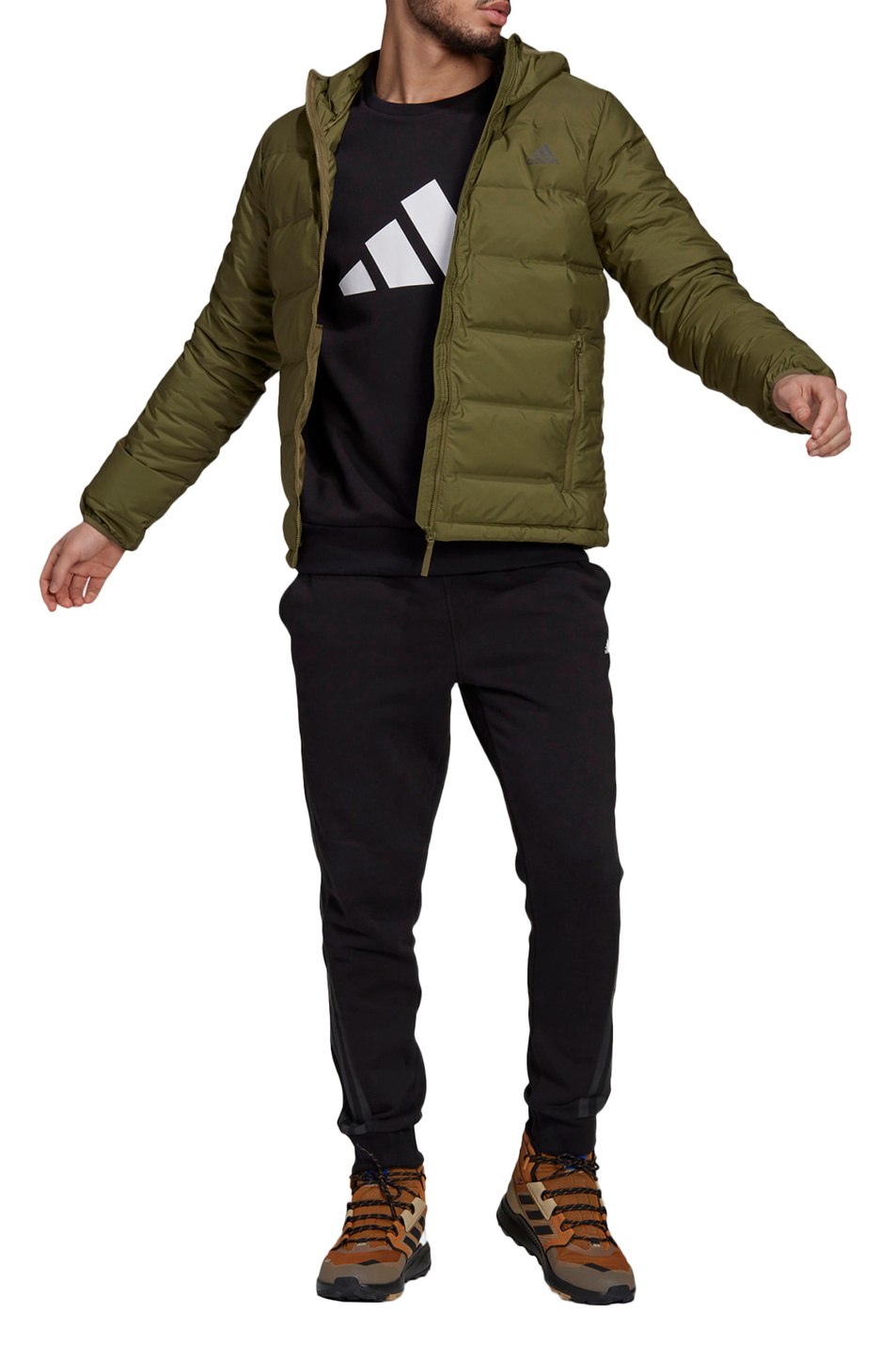 Adidas Пуховая куртка с капюшоном (цвет ), артикул GU3954 | Фото 2