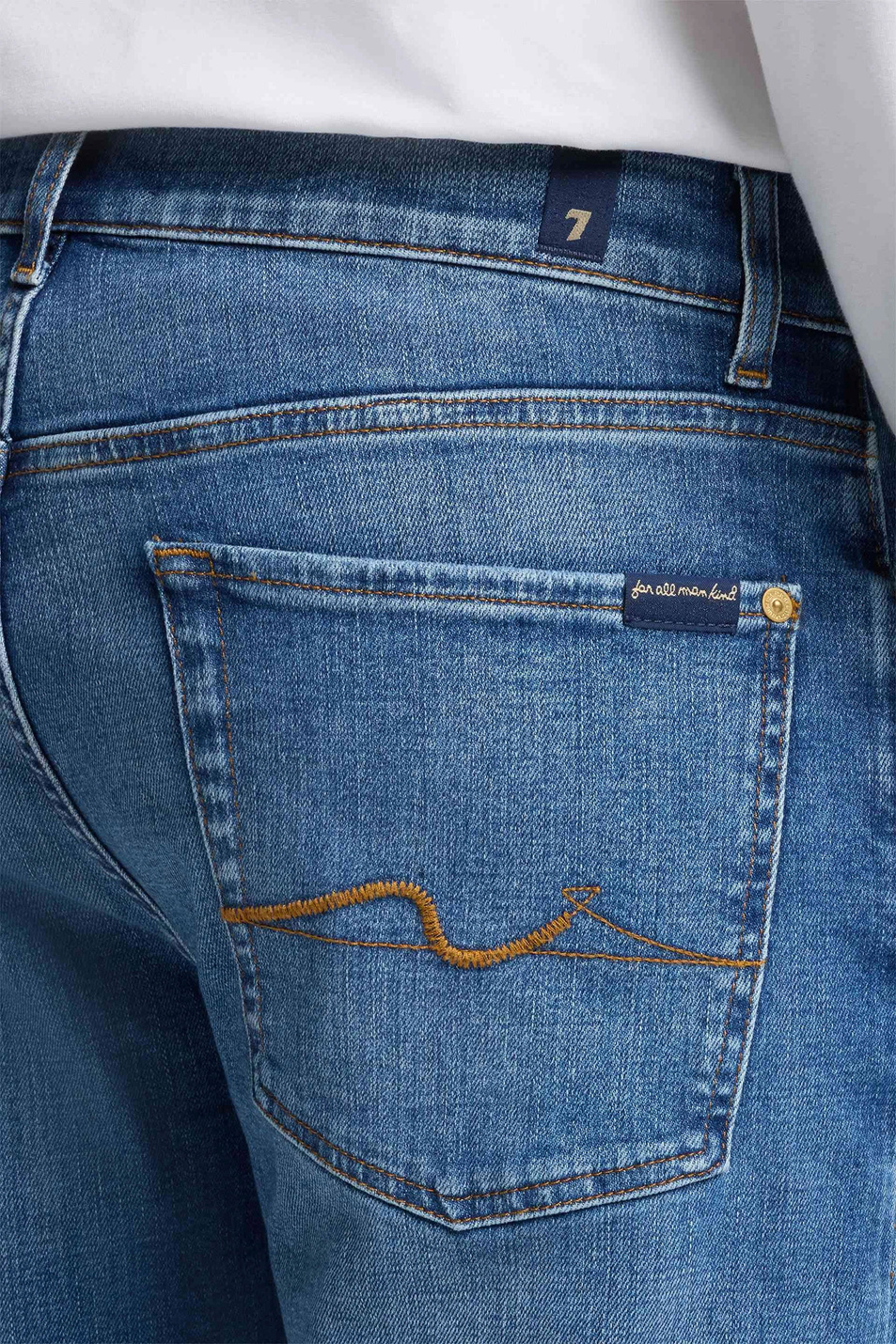 Мужской 7 for all Mankind Джинсы из эластичного хлопка (цвет ), артикул 7TE70C12 | Фото 5