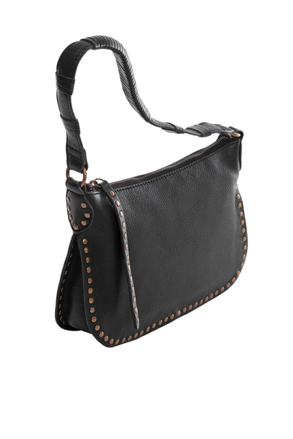 Кожаная сумка JULIE с заклепками|Основной цвет:Черный|Артикул:47045949 | Фото 2