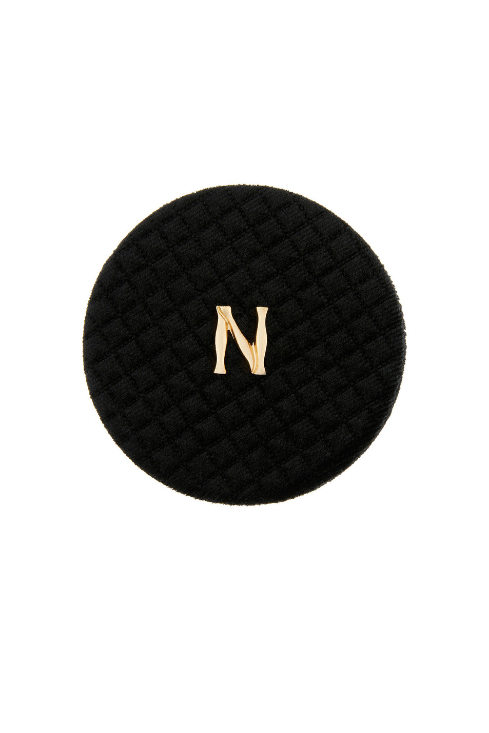 Accessorize Зеркало карманное с бархатной текстурой и буквой «N» (цвет ), артикул 985025 | Фото 1