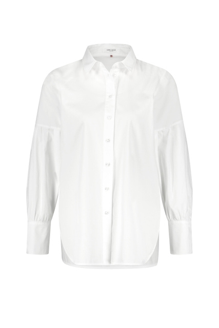 Рубашка из натурального хлопка|Основной цвет:Белый|Артикул:560326-66510 | Фото 1