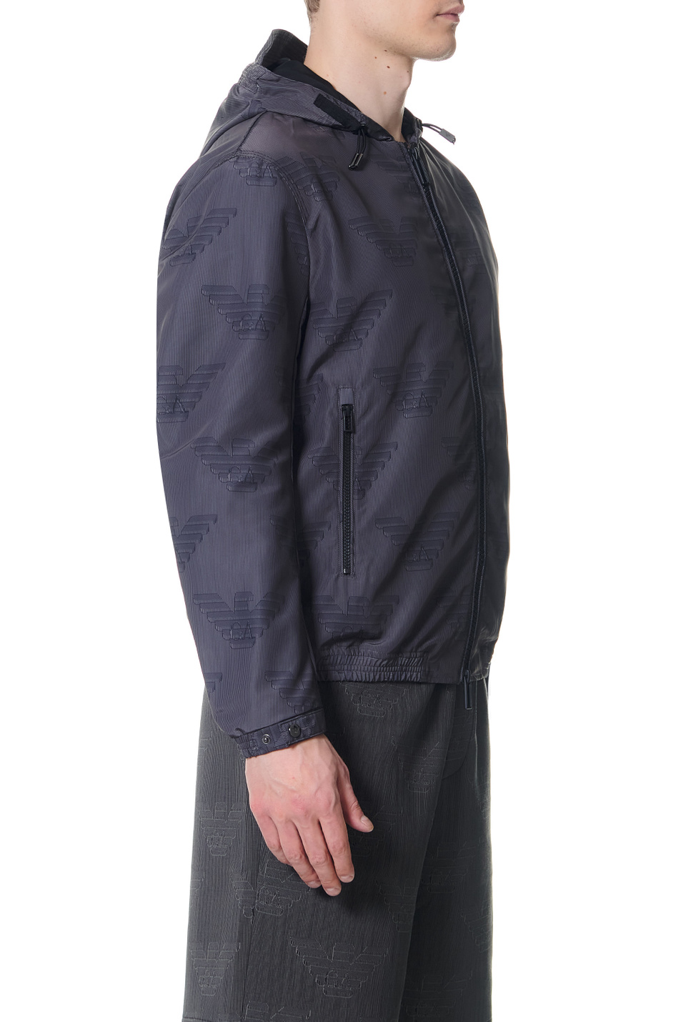 Emporio Armani Куртка на молнии с капюшоном на кулиске (цвет ), артикул 3L1BB4-1NDHZ | Фото 4