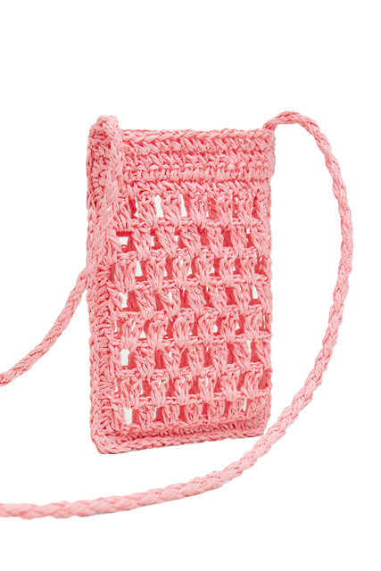 Плетеный чехол для телефона EMPTY|Основной цвет:Розовый|Артикул:27085754 | Фото 2