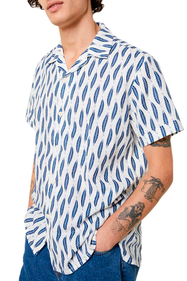 Springfield Рубашка из хлопка и льна с принтом (цвет ), артикул 0543011 | Фото 1