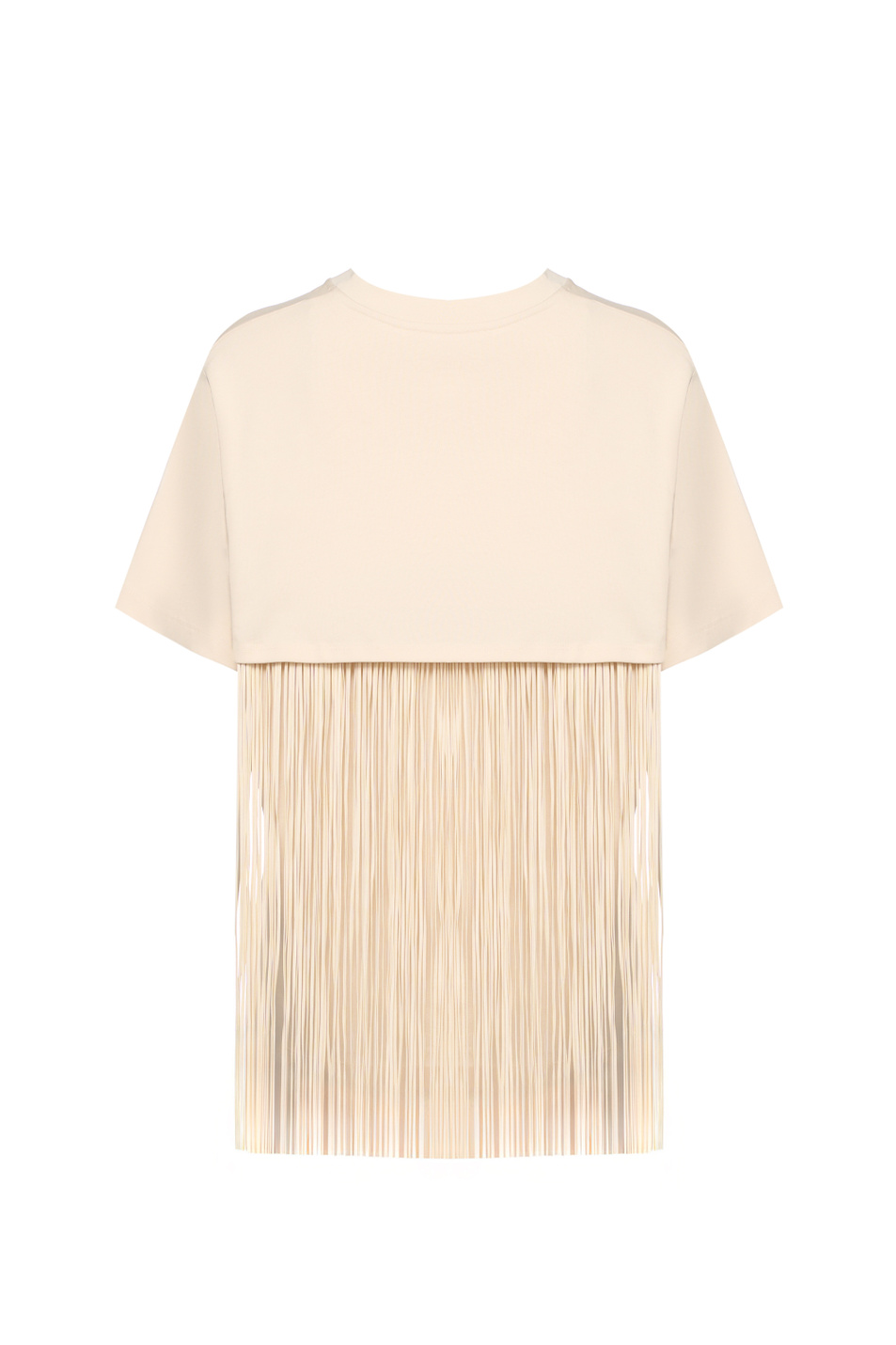 Женский Sportmax Футболка TEATINO из хлопка с бахромой (цвет ), артикул 2522946045 | Фото 2