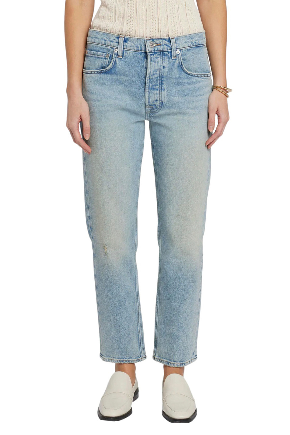 Женский 7 for all Mankind Джинсы JULIA BOYFRIEND из эластичного хлопка (цвет ), артикул JSJBC650FR | Фото 1