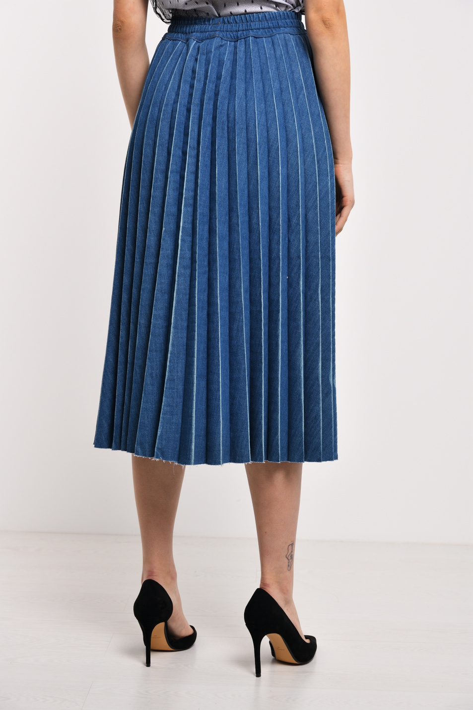 Женский Red Valentino Юбка из натурального хлопка (цвет ), артикул TR3DD01S4U0 | Фото 3